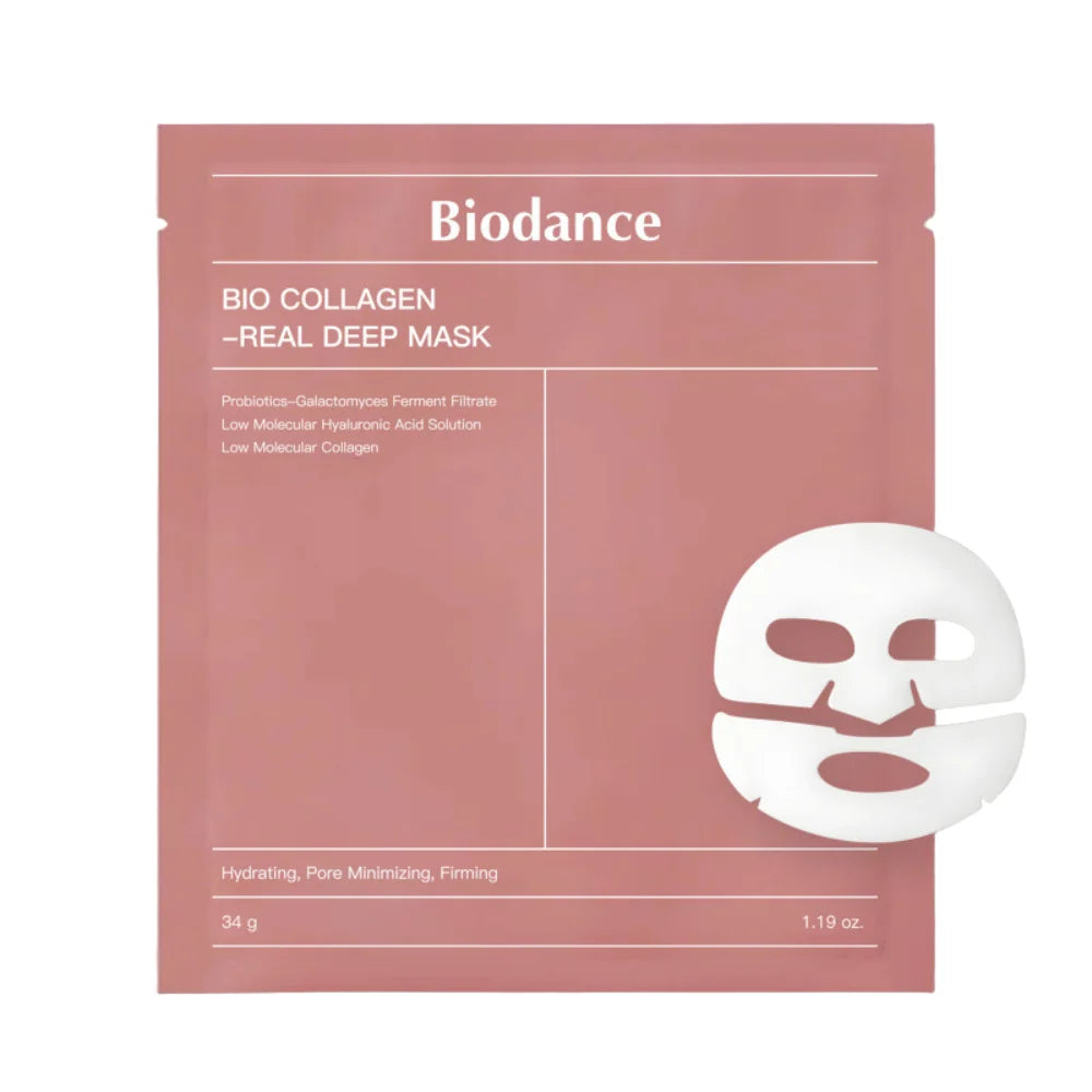 Biodance Real Deep Mask – Masques Visage Hydrogel Révolutionnaires (Boîte de 4)