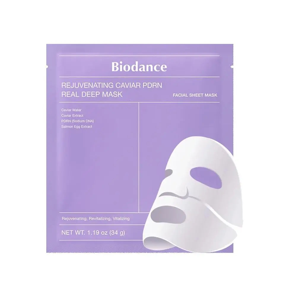 Biodance Real Deep Mask – Masques Visage Hydrogel Révolutionnaires (Boîte de 4)