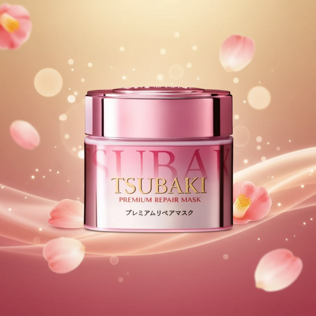 Shiseido TSUBAKI Premium Repair Hair Mask – Masque Capillaire Hydratation & Réparation Instantanée (180g)