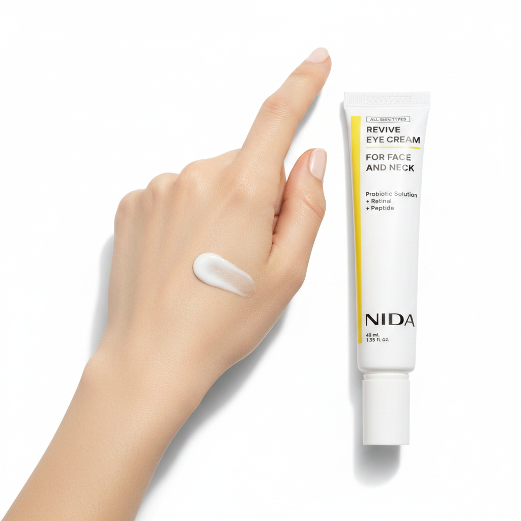 NIDA – Crème Contour des Yeux, Visage & Cou au Rétinal & Peptides