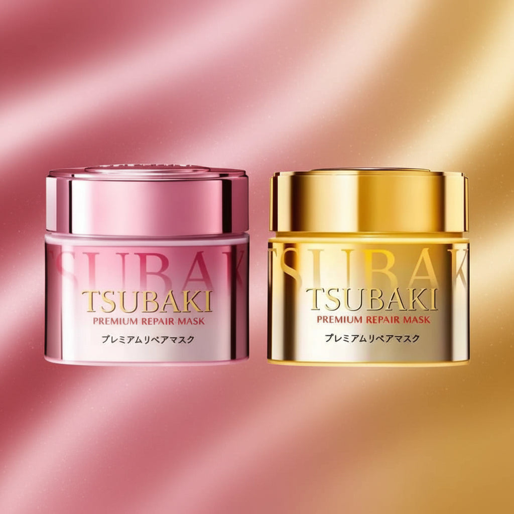 Japan TSUBAKI Premium Repair Hair Mask, Deep Nourishing Conditioner for Dry Damaged Hair, Anti-Frizz & Smoothing Treatment